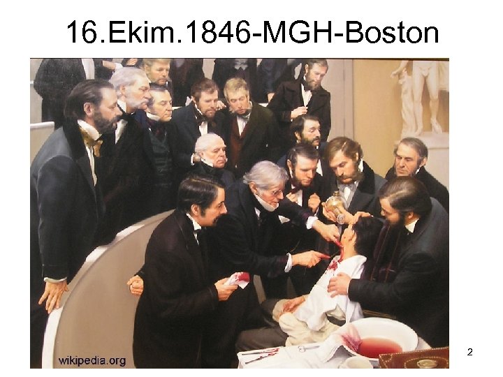 16. Ekim. 1846 -MGH-Boston 2 