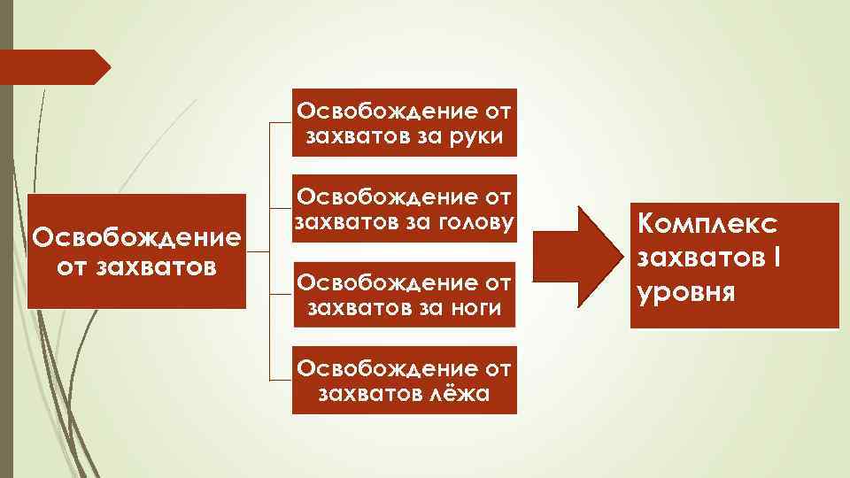 Освобождение от захватов за руки Освобождение от захватов за голову Освобождение от захватов за