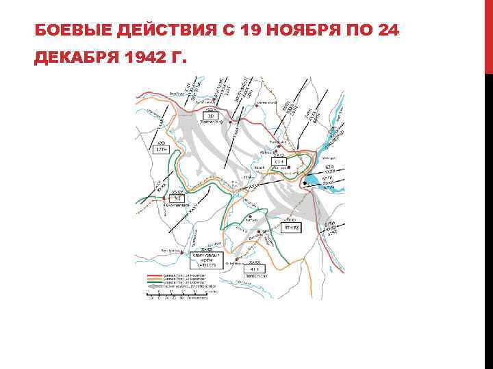 БОЕВЫЕ ДЕЙСТВИЯ С 19 НОЯБРЯ ПО 24 ДЕКАБРЯ 1942 Г. 