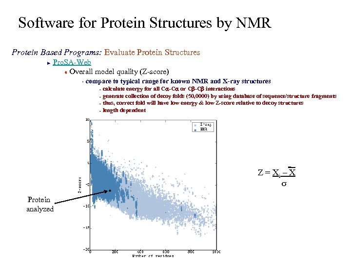 Software for Protein Structures by NMR Protein Based Programs: Evaluate Protein Structures Pro. SA-Web