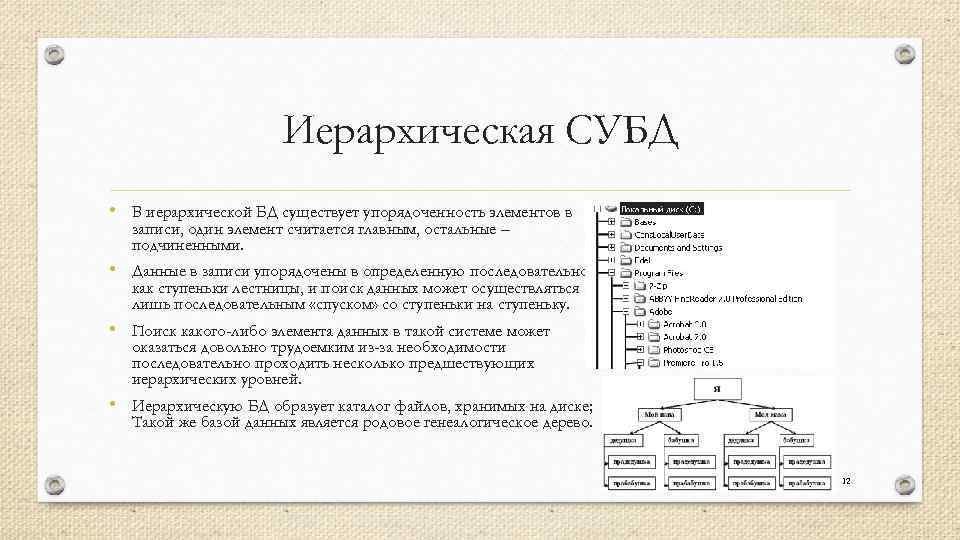 Примером иерархического способа организации данных является. Иерархическая база данных СУБД. В иерархической базе данных существует. Что является примером иерархической БД. Иерархические СУБД названия.