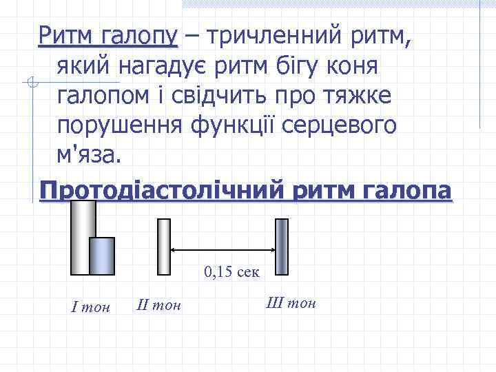 Ритм галопу – тричленний ритм, Ритм галопу який нагадує ритм бігу коня галопом і