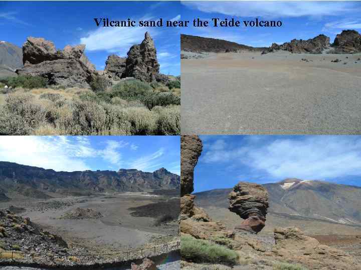 Vilcanic sand near the Teide volcano 