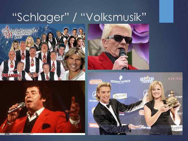 “Schlager” / “Volksmusik” 