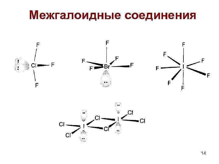 Межгалоидные соединения 14 