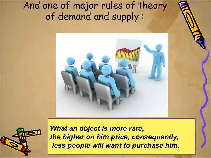 And one of major rules of theory of demand supply : What an object