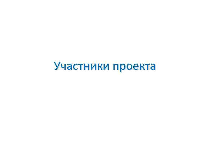 Участники проекта 