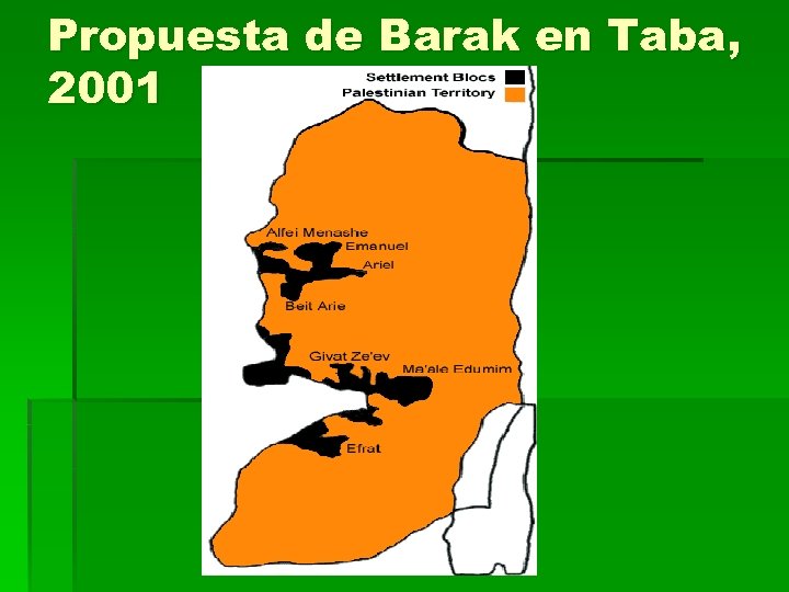 Propuesta de Barak en Taba, 2001 