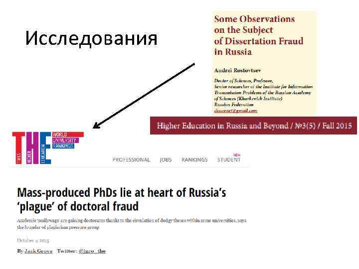 Исследования 