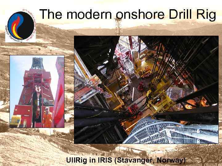 The modern onshore Drill Rig Ull. Rig in IRIS (Stavanger, Norway) 