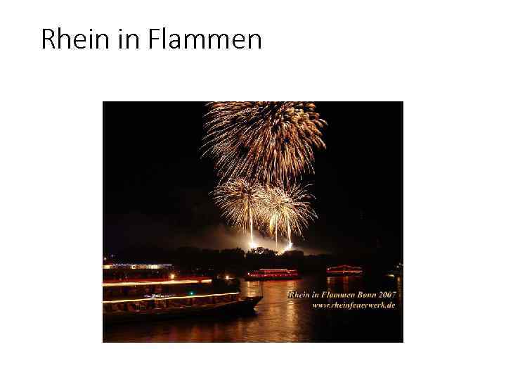 Rhein in Flammen 