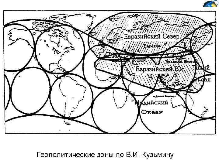 Геополитические зоны по В. И. Кузьмину 