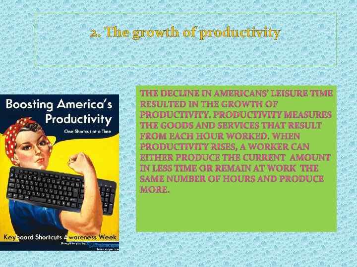 2. The growth of productivity 