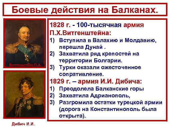 Боевые действия на Балканах. 1828 г. - 100 -тысячная армия П. Х. Витгенштейна: Витгенштейн