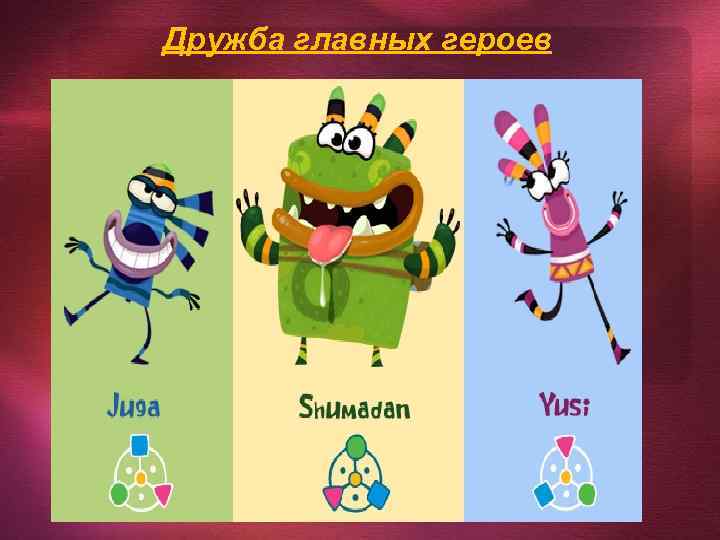 Дружба главных героев 
