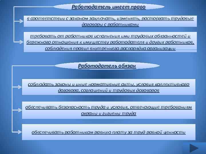 Трудовое право соответствие. Работодатель имеет право. Работодатели меет право. Работодатель это Трудовое право. Трудовой договор работодатель обязан.