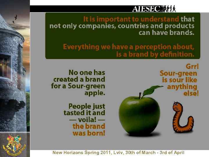 New Horizons Spring 2011, Lviv, 30 th of March - 3 rd of April