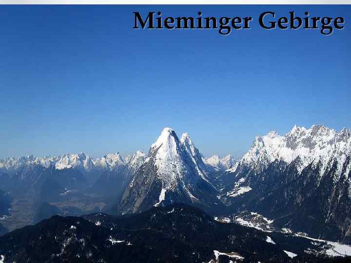 Mieminger Gebirge 