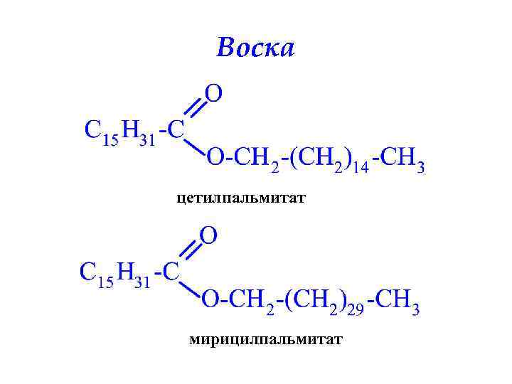 Воска цетилпальмитат мирицилпальмитат 