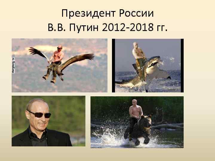 Президент России В. В. Путин 2012 -2018 гг. 