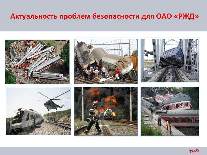 Актуальность проблем безопасности для ОАО «РЖД» 