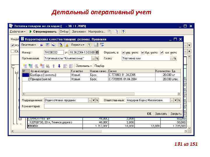 Детальный оперативный учет 131 из 151 