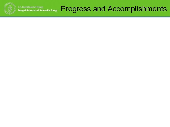 Progress and Accomplishments 