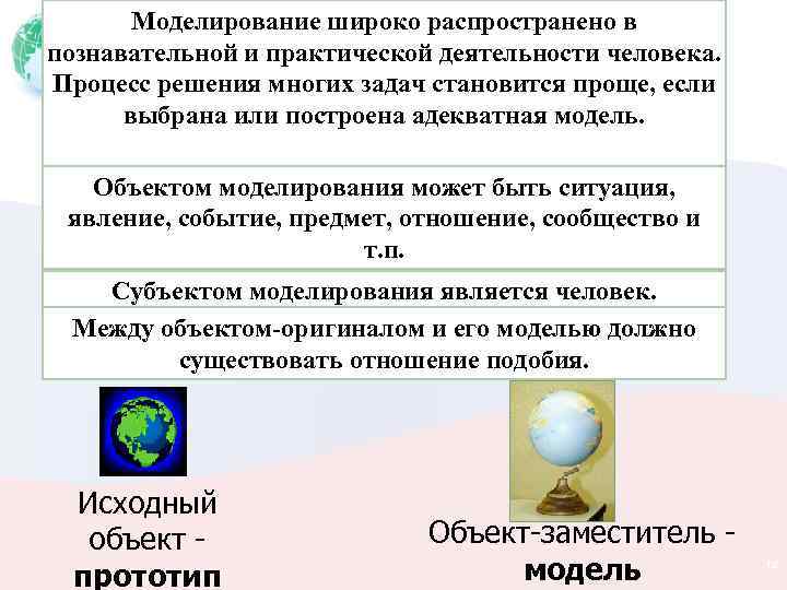 Моделирование широко распространено в познавательной и практической деятельности человека. Процесс решения многих задач становится