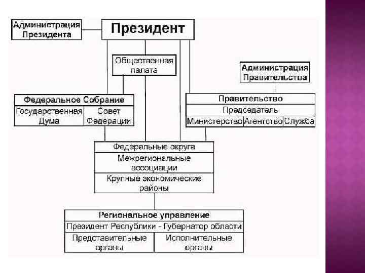 Структура российского государства схема