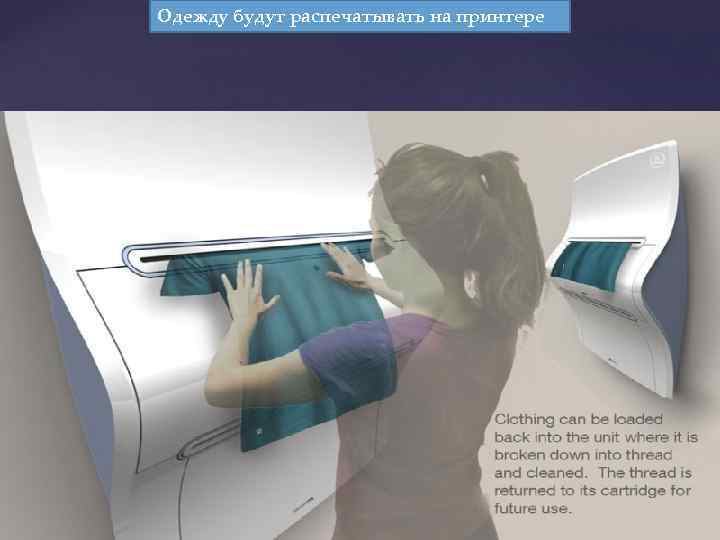 Одежду будут распечатывать на принтере 