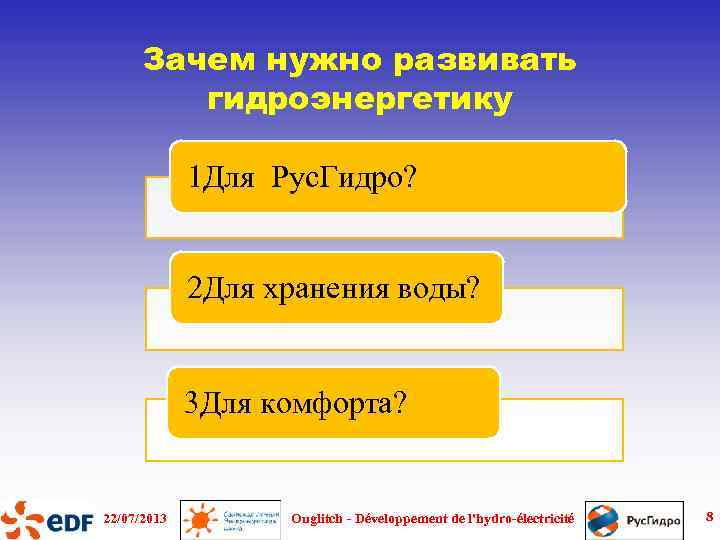 Зачем нужно развивать гидроэнергетику 1 Для Рус. Гидро? 2 Для хранения воды? 3 Для