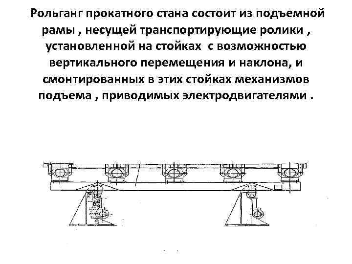 Рольганг прокатного стана чертеж