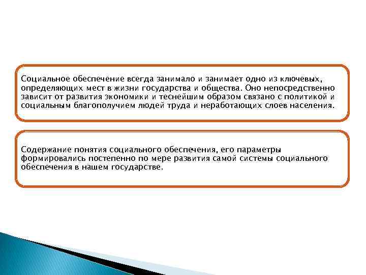 Социальное обеспечение всегда занимало и занимает одно из ключевых, определяющих мест в жизни государства