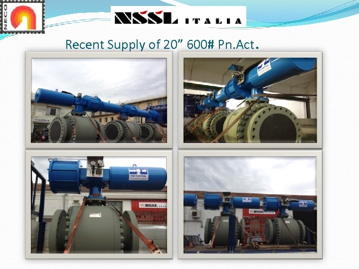 Recent Supply of 20” 600# Pn. Act. 
