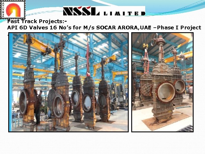 Fast Track Projects: API 6 D Valves 16 No’s for M/s SOCAR ARORA, UAE