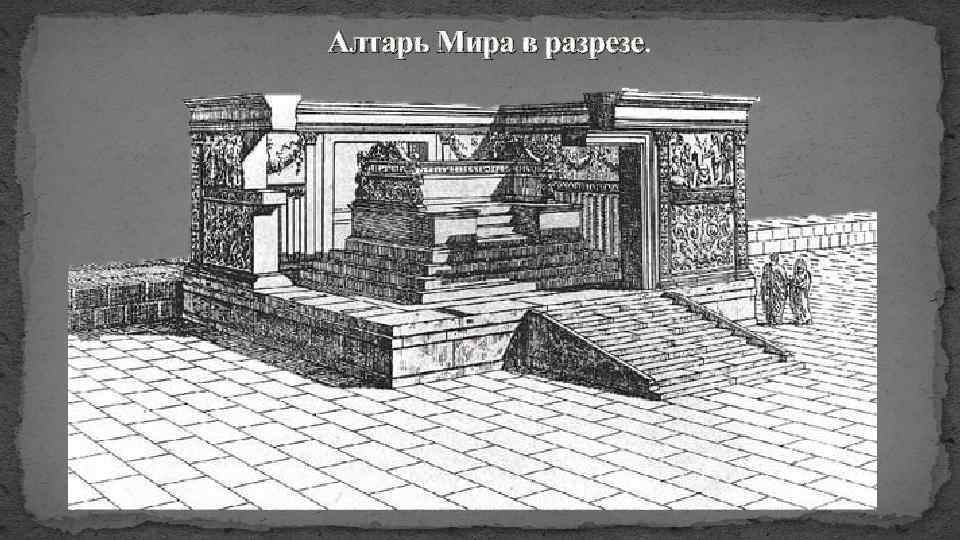 Алтарь Мира в разрезе. 