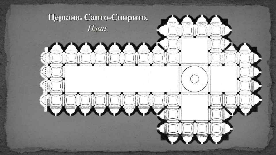 Церковь Санто-Спирито. План. 