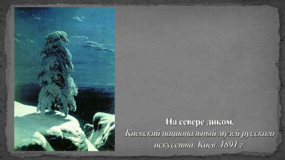 На севере диком. Киевский национальный музей русского искусства, Киев. 1891 г. 