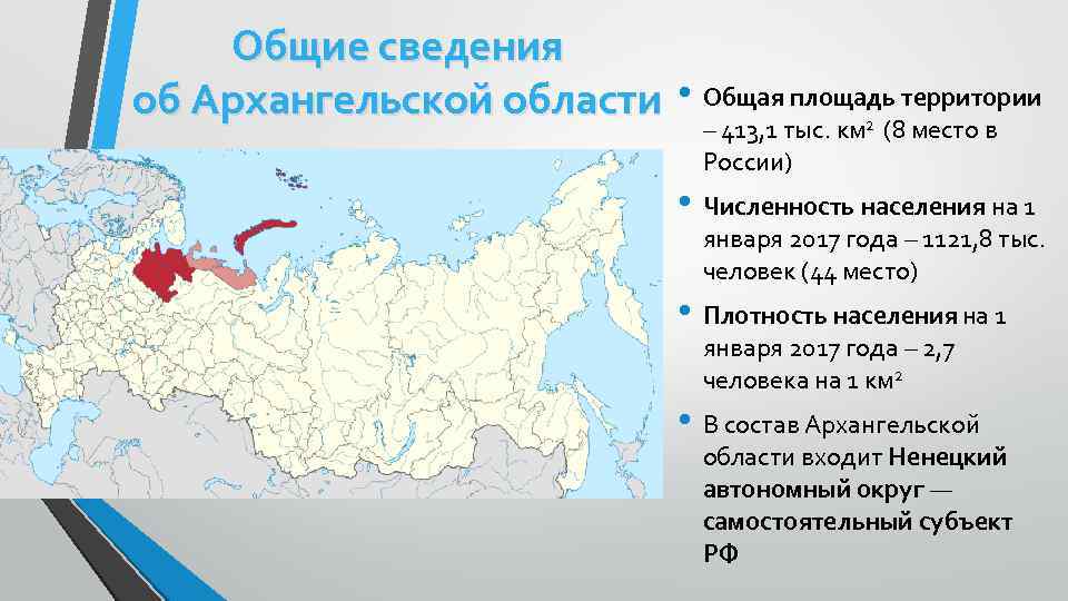 В какой зоне находится архангельск. Площадь Архангельской области. Архангельская область площадь территории. Сведения об Архангельской области. Субъект РФ Архангельская область.