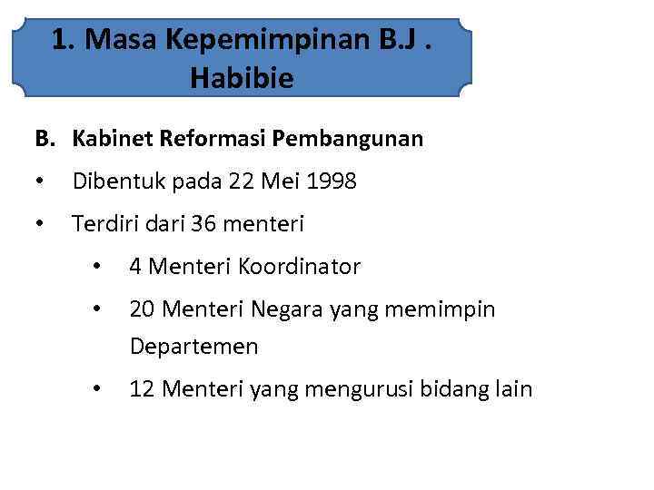 A Perekonomian Di Indonesia Pada Masa Pemerintahan Reformasi