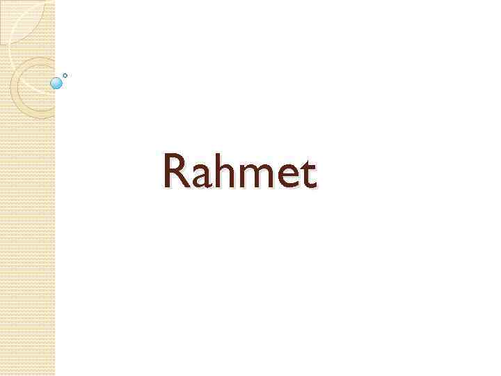 Rahmet 