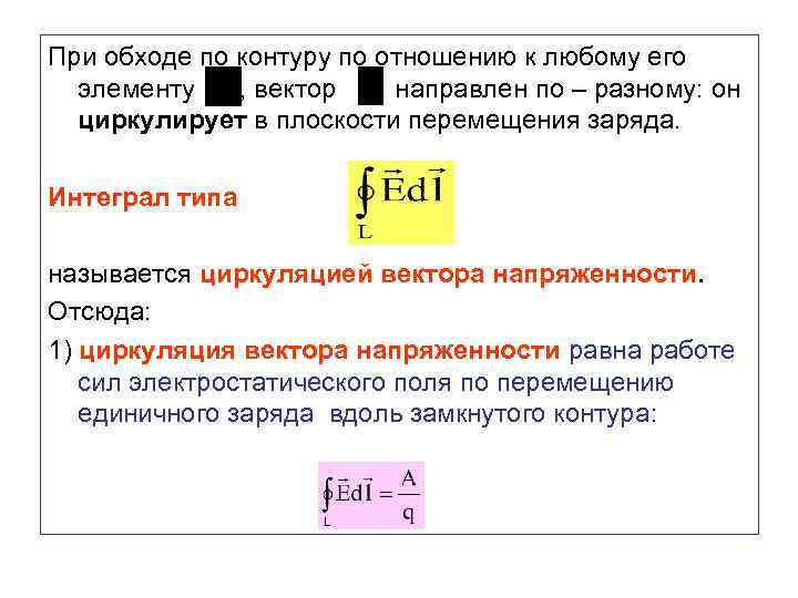 При обходе по контуру по отношению к любому его элементу , вектор направлен по
