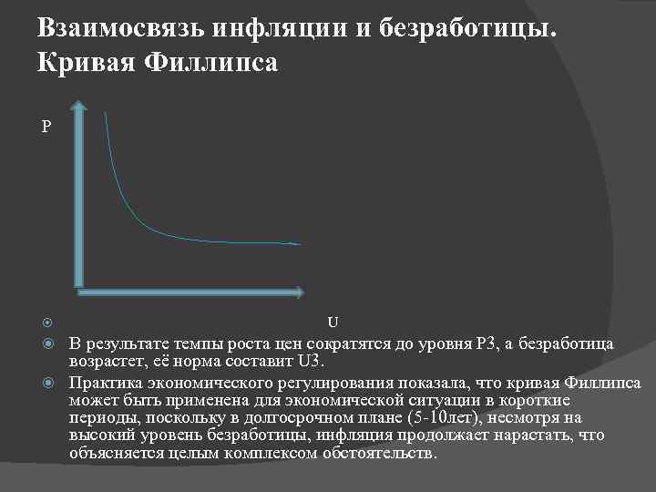 Инфляция и безработица