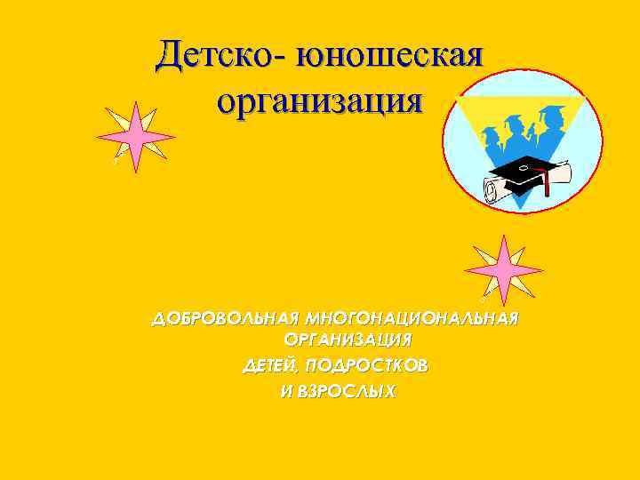 Детско- юношеская организация 5 5 5 7 ДОБРОВОЛЬНАЯ МНОГОНАЦИОНАЛЬНАЯ ОРГАНИЗАЦИЯ ДЕТЕЙ, ПОДРОСТКОВ И ВЗРОСЛЫХ