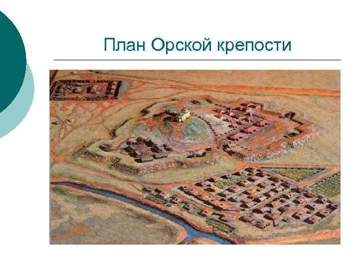 План Орской крепости 