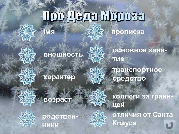 імя прописка внешность основное занятие характер транспортное средство возраст родственники коллеги за границей отличия