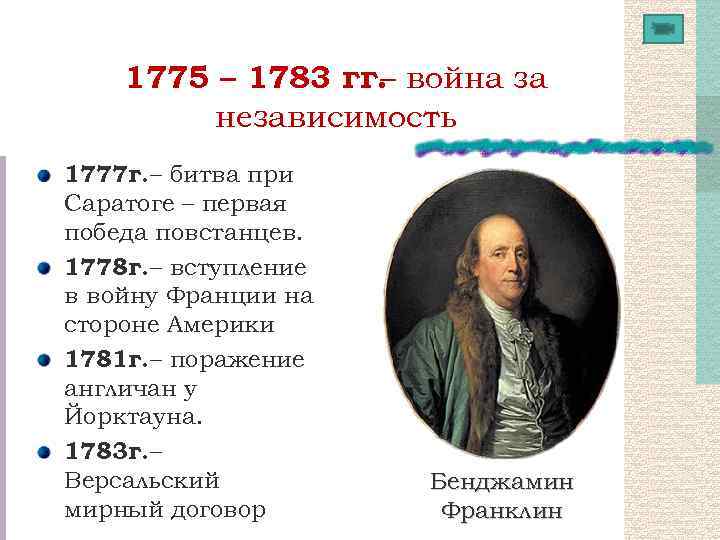 Карта войны за независимость сша 1775 1783 гг