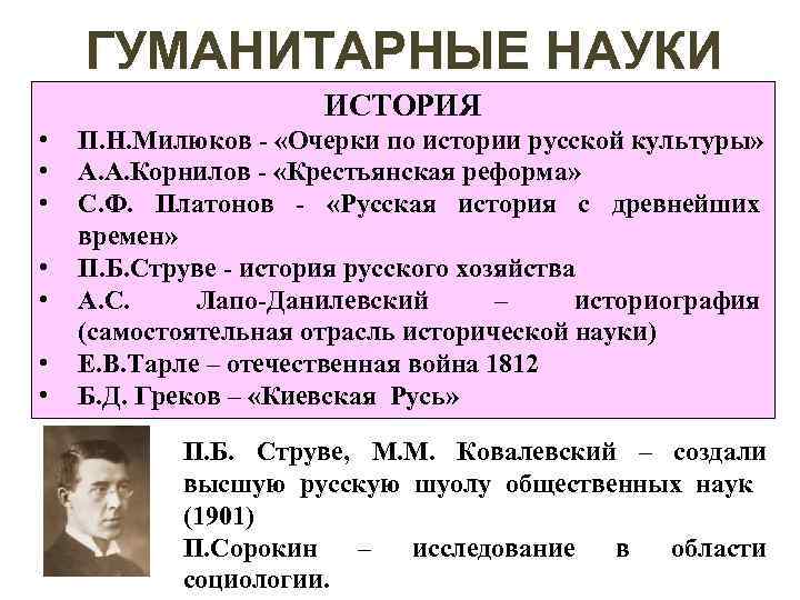 ГУМАНИТАРНЫЕ НАУКИ ИСТОРИЯ • • П. Н. Милюков - «Очерки по истории русской культуры»