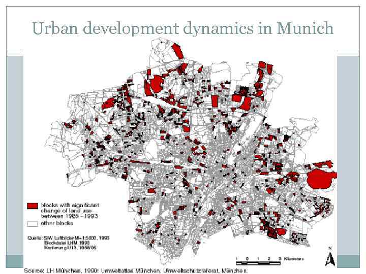 Urban development dynamics in Munich 