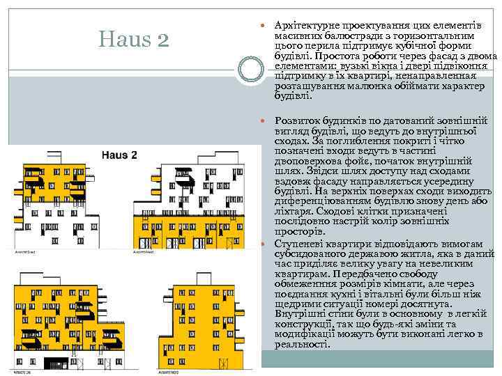 Haus 2 Архітектурне проектування цих елементів масивних балюстради з горизонтальним цього перила підтримує кубічної